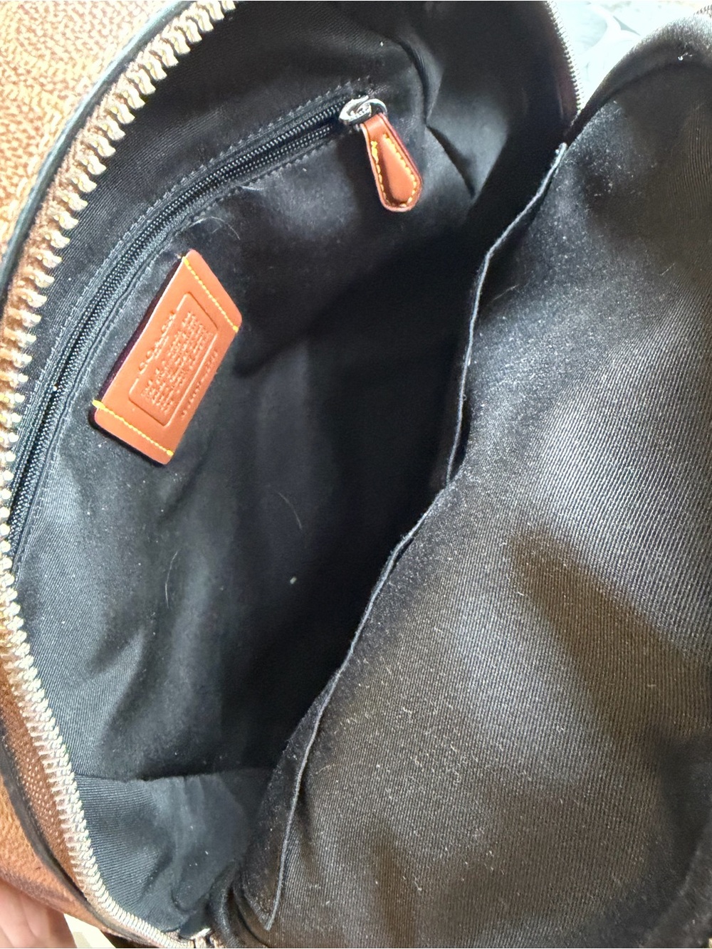 Coach Court Backpack In Signature Canvas With Bow Print - Picture 7 of 10